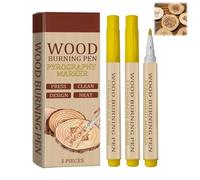 3PCS Wood Burning Pen Set,Portable Wood Burner Pen for Beginners & Artists,Professional Pyrography Tool with Wood Repair Markers for Furniture Scratches & Crafts,Furniture Pens Wood Repair Markers