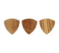 3pcs Wood Guitar Pick Large Triangle Instrument Plectrum for Beginners | Smooth Surface, Burr Free Finish, Acoustic Players, Electric Strings, Recording Sessions, Bass Playing