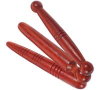 3pcs Wood Massage Stick Rosewood Retro Traditional Acupressure Tool