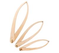 3Pcs Wooden Ceramic Calipers Pottery Inner Outer Diameter Measurement Tools for Pottery Sculpting Ceramic Detailing Multi Size Calipers