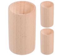 3pcs Wooden Essential Oil Diffuser for Perfume and Oils, Khaki | Portable Size, No Electricity Needed, Natural Decor for Study, Yoga Practice, Women and Car Owners