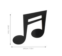 3pcs Wooden Music Note Treble Clef Wall Sign Decorative Hanging Art | Lightweight Wood Material, Easy Hanging Design, Decorative for Studios and Music Birthday Parties