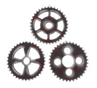3pcs Wooden Retro Roman Decorative Gear Cog Wheels Wall Art for Wall Vintage Retro Industrial Steampunk Ornaments