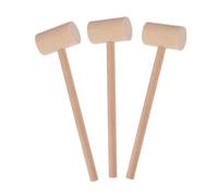 3pcs Wooden Seafood Mallets for Crab and Lobster Shell Cracking