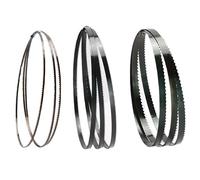 3Pcs Woodworking Saw Blades 14Tpi Cut Curve Band Saw Blades 1400mm * 3, 6.35, 9.5mm * 6/14Tpi Bandsaw Pully(Mix Pack 4)