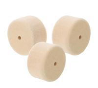 3pcs Wool Felt Bass Drum Pedal Beater Pads for Jazz Drummers | Beige Minimalist Look, Consistent Attack and Wear Resistance, for Live Gigs, Acoustic Kits and Students