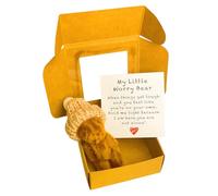 3Pcs (Worry Bears + Packaging + Card), My Little Worry Bear in a Box, Mini Hug in a Box With Inspirational Card Sympathy Gift, as a Birthday, Holiday or Yourself