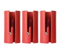 3Pcs Wrapping Paper Cutter Roll Wrap Paper Trimmer DIY Handmade Cutter Papers Cutting Tools (Red)