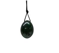 3pcs Yoni Egg Set Natural Nephrite Jade Massager for Women Drilled Massage Stone Kegel Exercise,M,45 * 30MM