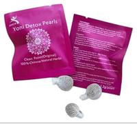 3pcs Yoni Pearls for Feminine Detox Pearls 3X Traditional Cotton Wrapped Cleansing Beads for Women (3 Pearl)