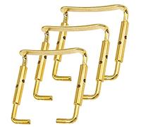 3Pcs Yootones 3/4-4/4 Violin Chin Rest Clamp Screws for Violin Replacement Parts (Gold)