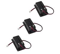 3Pcs Yootones Guitar Pickup Battery Box 9V Battery Box Case Cover Holders with 2 Pin Plug Wire Compatible with Guitar Bass Pickup (Black)