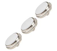 3Pcs Yootones Trumpet Valve Finger Buttons Musical Instruments Accessories for Trumpet Finger Button Musical Instruments Replacement Parts (White)
