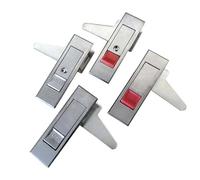3pcs Zinc Alloy Fire Cabinet Cam Lock Silver Push Button Panel Lock MS603 Push to Open Electric Cabinet(3 Sets-red-A-Zinc)