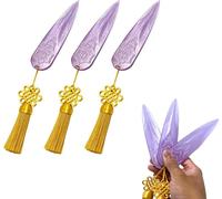 3PCS Zoe-y's Prop Replicas, Zoe-y's Daggers, Halloween Props Zo-Ey's k/Pop D-emons H-unters Wea-Pon, Halloween Costume Party Prop Accessories For Girls Women (Purple)