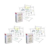 3pcsTransparent TROT Cards, TROT Cards Deck Age 8+ with Meanings On Them Training Deck Set with Guidebook Fortune Telling Game Ideal for Beginners to Experts, Learning Telling Beginner