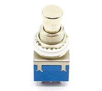 3PDT 9 pins Guitar Effects Push Button Switch Foot Pedal switches Guitar Switch 1Pcs (Color : Blue)(Blue)
