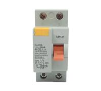 3Phase+N RCD Electromagnetic Differential Breaker Safety Switch 4P 25A 40A 63A with 60 a circuir breaker solar chargin(A Class EM Type,2P40A30MA)