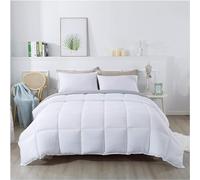 3Piece 100% Egyptian Cotton 800 Thread Count Comforter Set Single Size (135"x200" CM), With 400 GSM for All Seasons - Soft, Breathable & Lightweight - White Solid