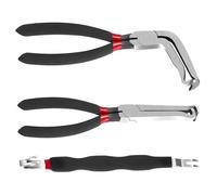 3Piece Set Sturdy 8Inch Locking Push Pliers for Car Electrical Wiring 60 Degree Angled Wire Plug Removal Tool Rusts Resistant Pliers