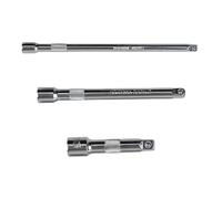 3Pieces 3/8" or 1/2" Drive Multipurpose Socket Ratcheting Wrench Extension Rod Kits 3 Lengths for Various Applications Mechanics Extension Rods