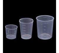 3Pieces 30 50 100ML Epoxy Resin Cups Graduated Cups Clear Scale Clear Epoxy Mixing Mixing Paint Glass Measuring Jugs