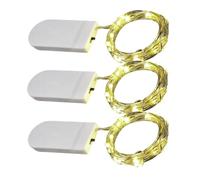 3pieces Battery Operated LED Fairy Lights, 1M, 10 LED Small String Lights, Festive Copper Wire Fairy Twinkle Light, Indoor Fairys Light for Christmas, New Year, Easter, Birthday(Warm Color)