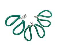 3Pieces Compact Sewing Scissors Household Embroidery for Art Green Handle-Sharp-Blades for Fabric