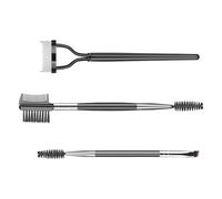 3Pieces Eyebrow Brush Eyelash Separator Brow Comb & Lash Spoolie Professional Eye Makeup Tools Lash Separating Comb