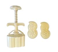 3Pieces Hand Press Kitchen Baking Tool Peanut Ice Molds 50g for Artisanal Dessert Hand Press Moulds
