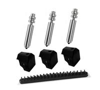 3Pieces Integrated Metal Nozzle Set with Silicone Cap Hardened Steel Nozzles for 3D Printer Fast Detachable Printer Head