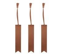 3Pieces Leather Bookmarks Book Page Markers with Tassels Reading Accessories Gifting for Book Lovers Students Readers Tassels Bookmarks for Literature Enthusiasts