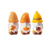 3Pieces Of Detailed Leaf Gnomes Garden Accessories Design For Long Last Outdoor Display In Courtyards Flowerbeds Resin Figurines