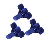 3Pieces Triple Hole Pen Holder with Pocket Clip Adjustable Spring Rings Metal Pencil Holder for Doctor Nurse Uniform Notebook