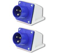 3Pin 16A Industrial Plug, IP44 Industrial Plug, 3Pin Waterproof Connector Plug, Industrial Site Plug, IP44 Camping Caravan Industrial Plug, Male 3 Pin Replacement Industrial Site Plug