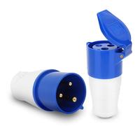 3Pin 1Phase Plug, 2Pcs Industrial Power Plug Set 32 Amp Industrial Plug Single Phase Power Plug Set 32A 220250V