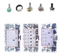 3Pin 5Pin 6Pin Amplifier Sealing Single Dual Potentiometer Kit B1K 2K 5K10K 20K 50K 100K 250K 500K 1M With Knob(RK097G x 35pcs)