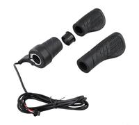 3Pin 5V Half Turn Throttle Handlebar, for E-Bike and Scooters, Compatible with 22mm Handlebars, Waterproof SM Connector, 1 Pair(Waterproof Connector)