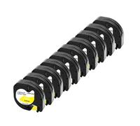 3PK/10PK 91201 Label Tape 91331 12267 91200 91202 12mm LT for LT100H LT100T Maker(10PK Black on Yellow)