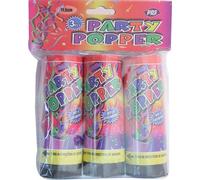 3Pk 11Cm Party Poppers