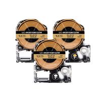 3PK 12mm Black Label Tape Cassette Compatible With Label Refurbish Refurbish Refurbish Refurbish Refurbish Refurbish Refurbish Refurbish printer SM12ZW LK-4KBP 1/2 Inch KingJim Label Maker LW-300 Ribb