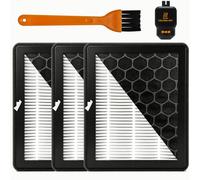 3PK Air Filter for Bambu Lab X2D,P2S External Exhaust Fan HEPA 13+Activated Carbon Absorbs Strong Fumes and Chemical Odors for Bambulab P2S Upgarde Accessories P2S X2D Filter OEM Replacement