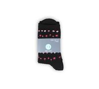 3pk Finch & Belle Ladies Floral Knitted Textured Ankle Socks