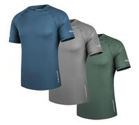 3PK Mens Premium Sports T-Shirt - Mids - X Large