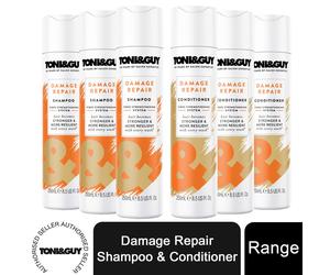 3pk of 250ml Toni & Guy Shampoo & Conditioner Duo for All Types of Hair