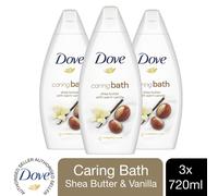 3pk of 720ml Dove Caring Bath Purely Pampering Shea Butter Bath Soak