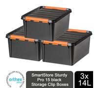 Profi Box 14L Black SmartStore Box Storage Furniture Household Organization