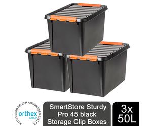 3pk SmartStore? Sturdy Pro Storage Clip Boxes, 14L, 32L or 50L