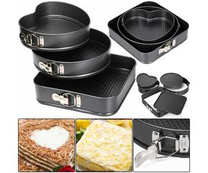 3PK Springform Cake Tins Non Stick Bake Set