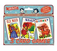 3Pks Childrens Classic Card Games Old Maid Snap Donkey Stocking Filler